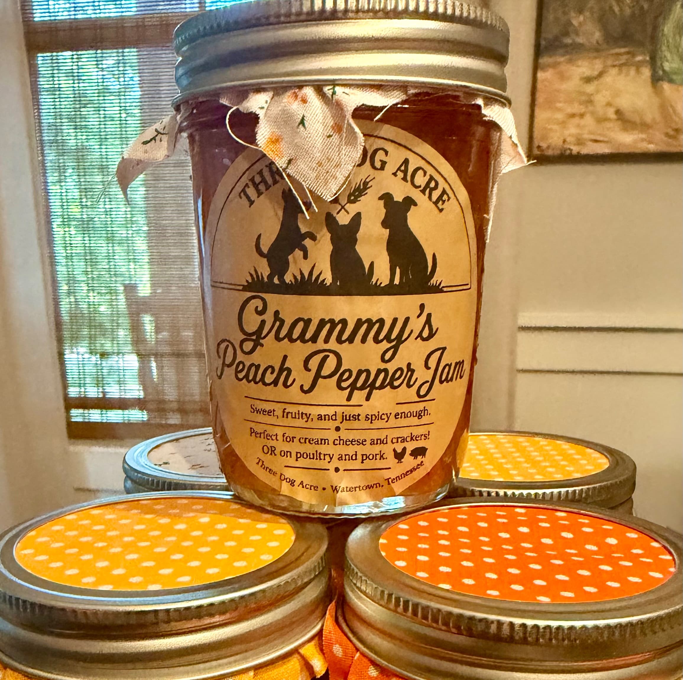 Grammy’s Peach Pepper Jam - 8oz