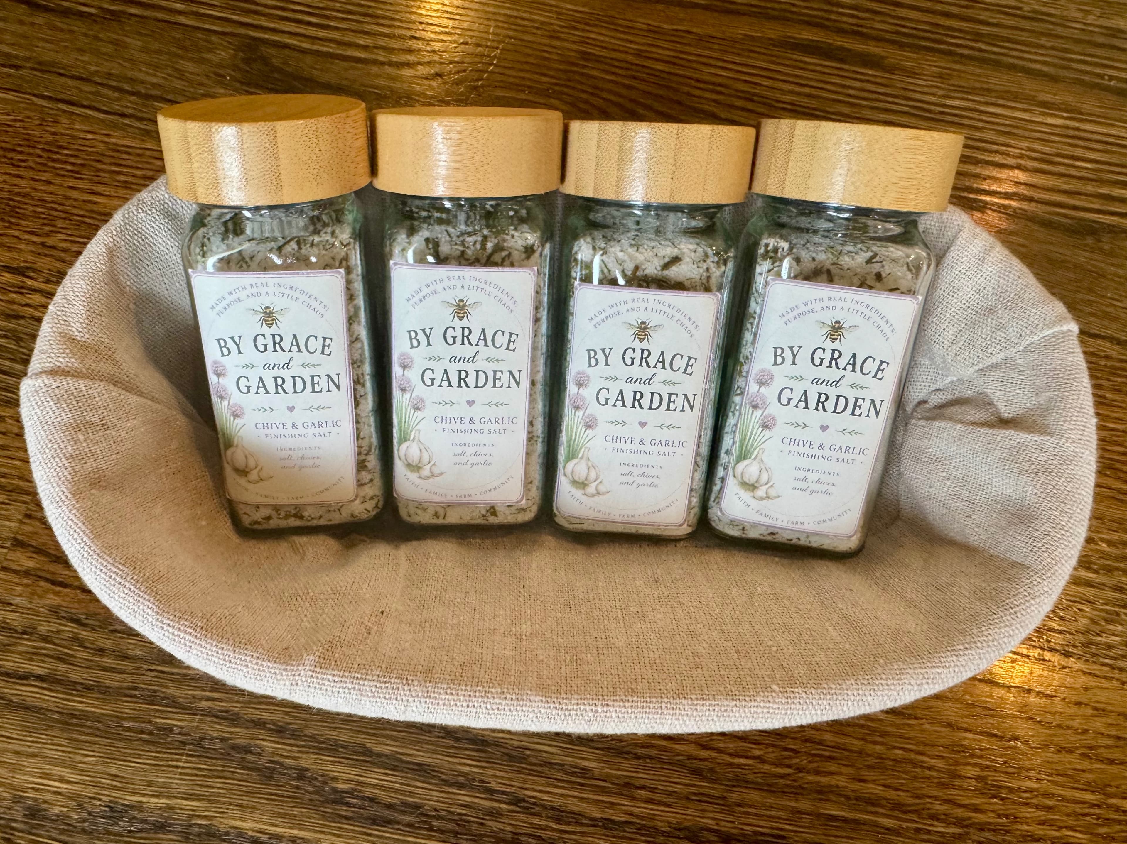 Chive and Garlic Finishing Salt
