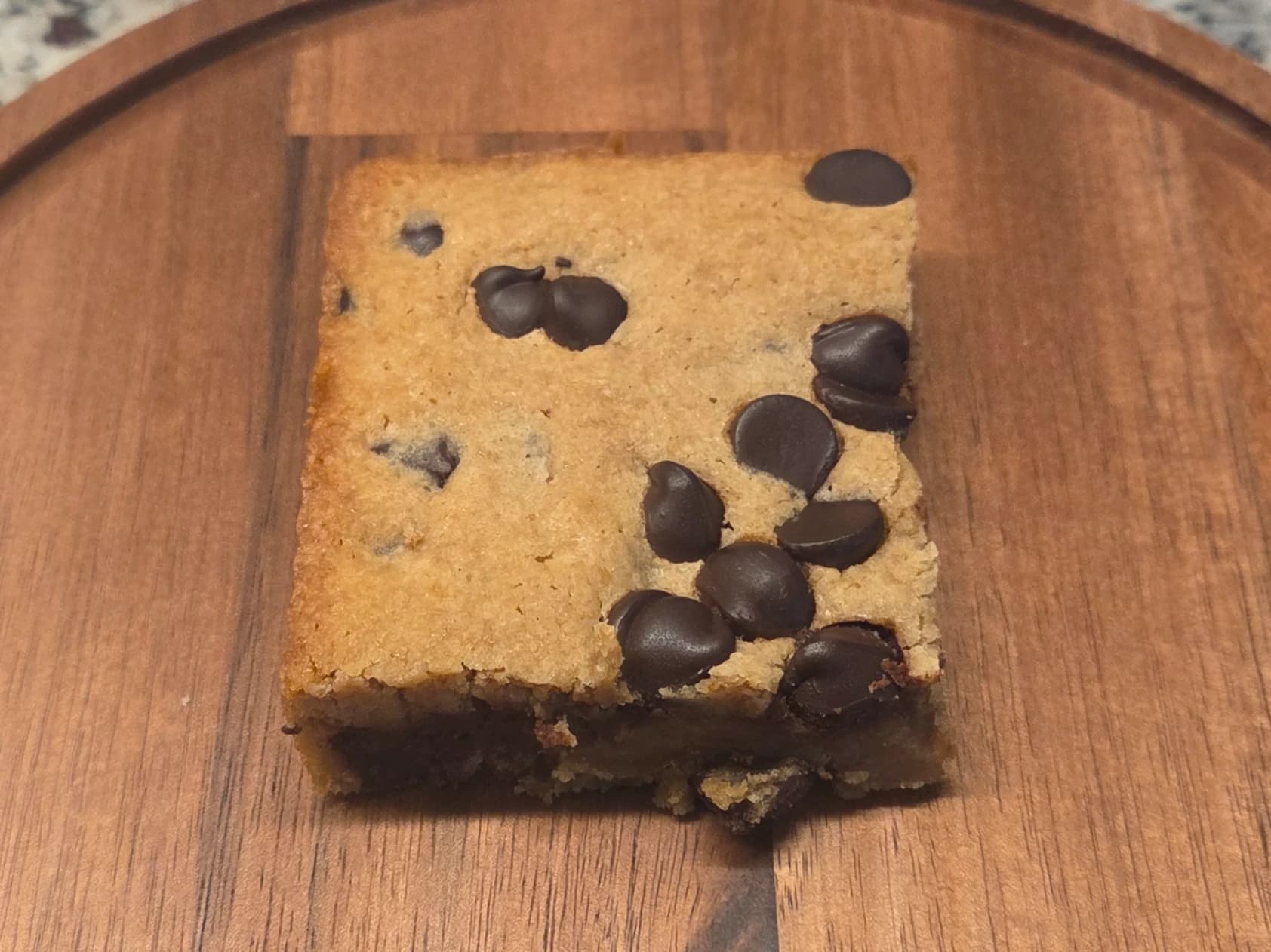 Sourdough Chocolate Chip Blondie