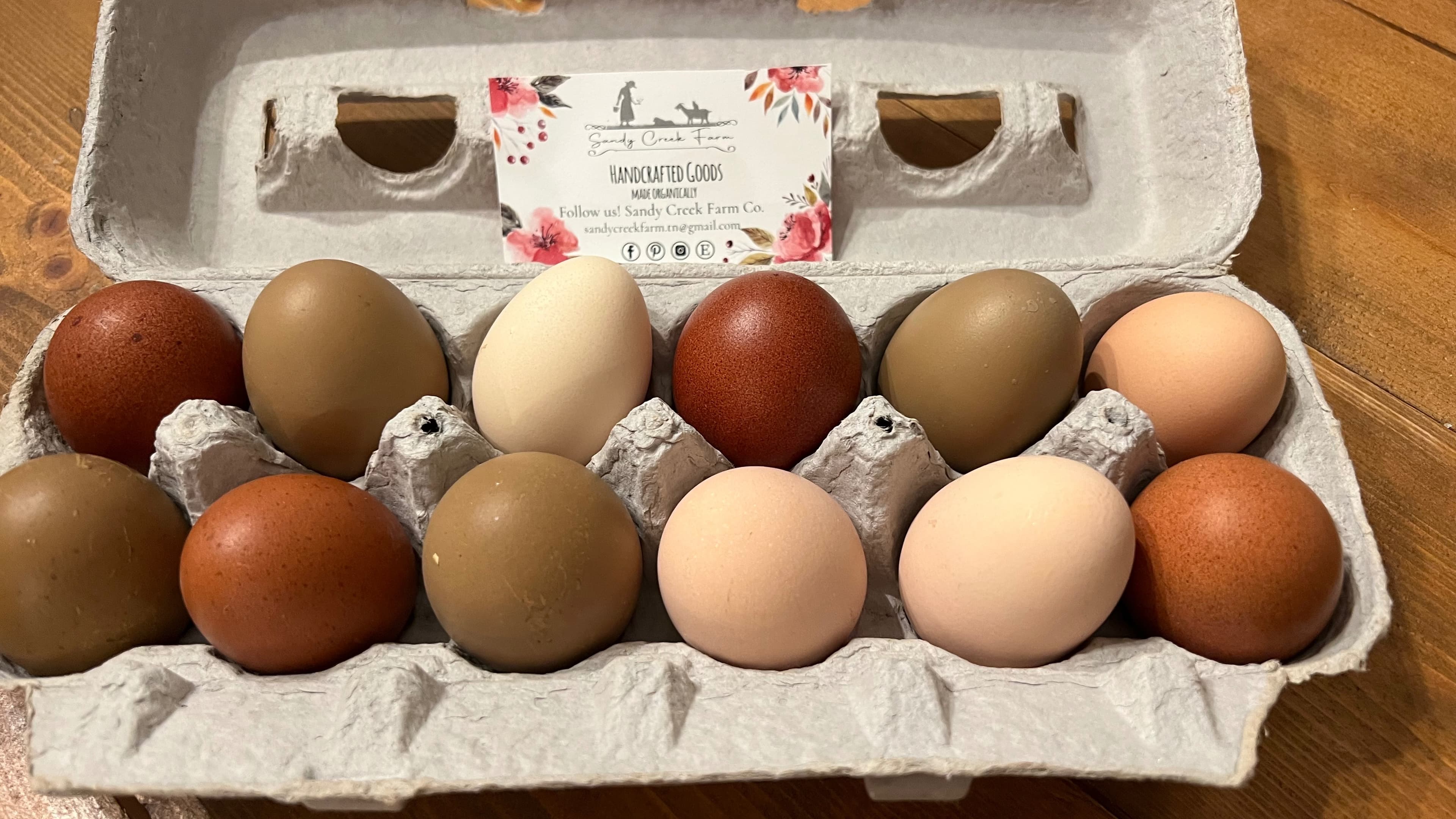 Organic eggs