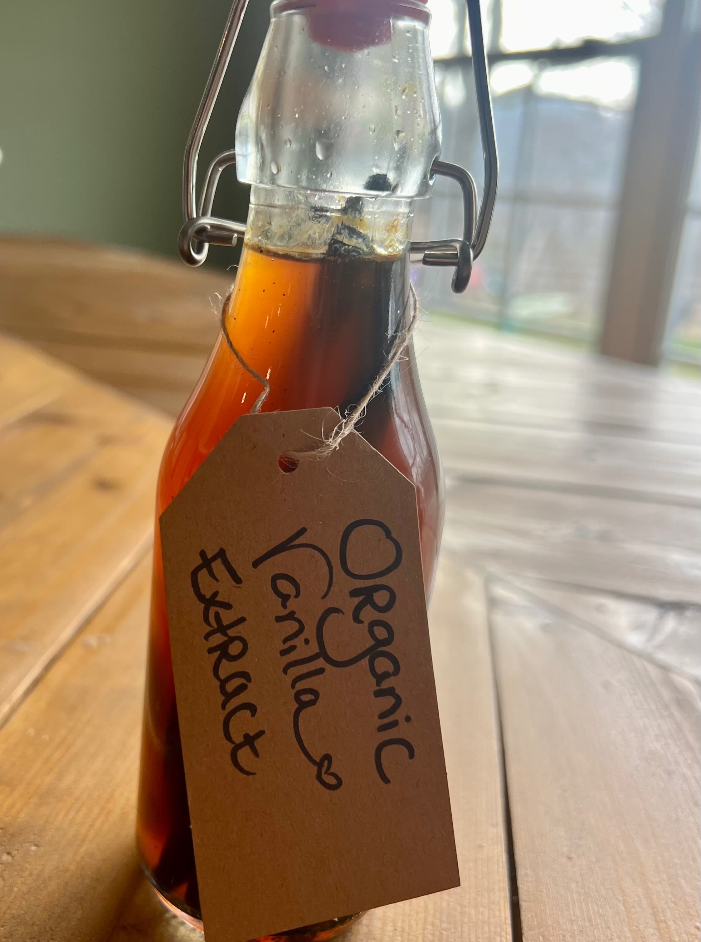 Organic handcrafted vanilla extract