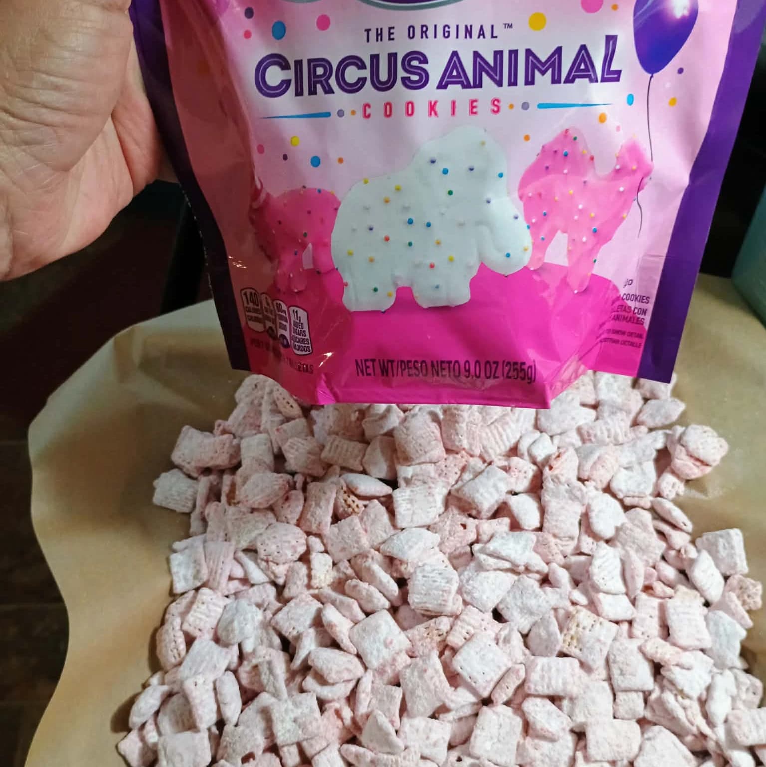 Pink pony party Chex mix